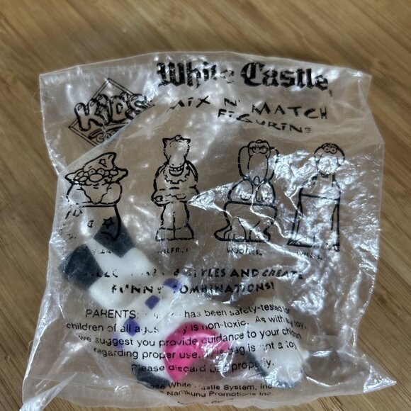 1996 White Castle Mix n Match Figure Wilfred Toy Lot of 2 With 1 New in Package - Picture 3 of 4